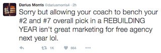 Illustration for article titled Former Laker Darius Morris Slams Byron Scott On Twitter, Says Account Was Hacked